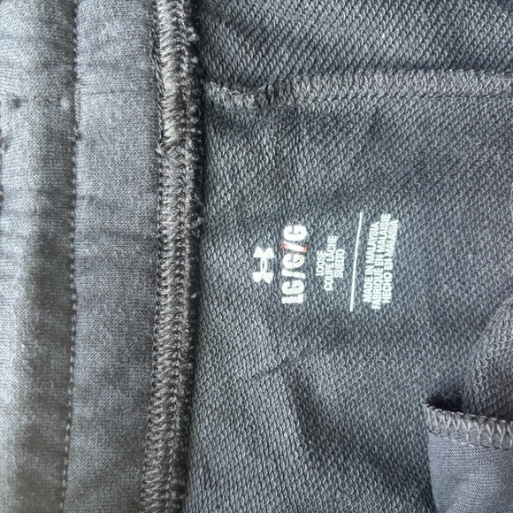 Women’s Under Armour Black Jogger Sweatpants with White Stripe – Size L - Picture 5 of 6